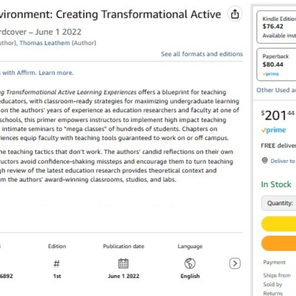 Teaching in the Built Environment: Creating Transformational Active Learning Exp - Picture 2 of 2